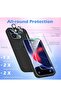 Liquid Silicone Case for iPhone 14 Pro Max 6.7 Inch with Screen & Camera Protector, Black - 5