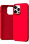 Liquid Silicone Case Compatible with iPhone 14 Pro Max (6.7 inch), Silky-Soft Touch Full Body Protection Shockproof Cover Case with Soft Microfiber Lining - Red