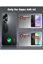 Oppo A58 4G Green Silicone Case – Liquid Gel Rubber Bumper with Soft Microfiber Lining, Slim Shockproof Hard Shell - 2
