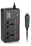 200W Car Power Inverter DC 12V to AC 220V Converter with USB-C & Dual USB Outputs - 2