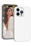 White Liquid Silicone Gel Rubber Case for iPhone 14 Pro Max 6.7" – Full Body Shockproof Protection