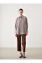 Striped Oversize Women's Shirt Tunic - 4
