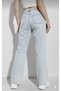 Denny Buz Snow Flexible Wide Leg High Waist Jean Loose Fit Comfortable Cut Denim Trousers - 3