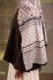 Flora Patterned Soft Shawl Black - 5