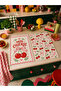 Mon Cherie Cherry and Floral Patterned Pink Country Kitchen Mediterranean Stylish 2-Piece Kitchen Towel Set 35X55 - 8