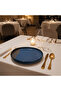 Navy Blue & Brown Reactive Glaze Ceramic Plate | 34 cm , 28 cm , 23 cm - 2