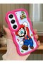 Tecno Camon 40 Compatible Case Camera Protector Red Silicone Couple Phone Case Mario Pattern