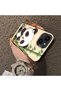 iPhone 13 Compatible Silicone Edge Hard Back Case Couple Phone Case Panda Pattern - 3