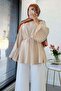 Hakim Yaka Flounce Modal Blouse – Cream - 5