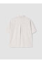 Vizyon New Season Beige Striped Oversize Women's Shirt - 7
