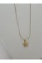 Special Design Yakamoz Model Zircon Stone Xp Gold Color Necklace - 4