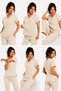 Lycra Scrubs Medical Uniform, Nurse Doctor Hospital Uniform, Men and Women, Healthcare Staff Uniforms, Navy Blue, Purple, Beige, Gray, Burgundy, Coffee, Orange, Blue, Mint, Sage Green, Green, Khaki - 4