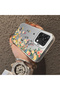 Oppo A6 Pro 4g Compatible Silicone Edge Hard Back Case Couple Phone Case with Floral Pattern - 4
