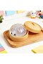 Atrgss Jumbo Squishy Crystal Clear Glitter Dumpling Toy with Steamer Box for Stress Relief - 5