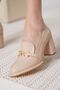 Women's Nude 7cm Heeled Shoes Tr18Ms10F - 4
