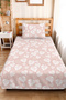 Tropical Leaf Powder Young Room Single Pique Set - Modern 160X220 cm Quilted Bedspread - 4