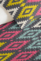 Geometric Anthracite Young Room Single Pique Set-Ethnic Colorful 160X220 cm Quilted Bedspread - 3