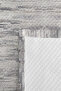 Gray Modern Young Room Single Pique Set - Striped Anthracite White 160X220Cm Quilted Bedspread - 7