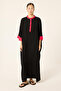 Embroidered Oversize Viscose Dress