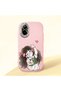 Realme C67 Compatible Case Camera Protector Pink Silicone Couple Phone Case Girl Patterned