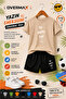 Oh Happy Day Printed Children's Set – T-Shirt & Shorts 2-Piece Combination |   Trendy Summer Set for Ages 1-12