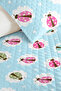 Blue Ladybug Girl's Pique Set - Pastel Pink Mint Baby Room Bedspread - 160X220 cm - 3