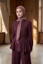 Hijab Non-Slip Triangle Crepe Shawl, Ps-63, Dried Rose - 5