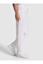 White Loose Fit 100% Linen Canvas Trousers 50324507-Vr013 - 4