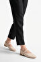 Giela Women's Genuine Leather Ballerinas - Beige - 7