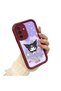 Samsung Galaxy A17 4g Compatible Case Camera Protector Burgundy Silicone Couple Phone Case Cartoon Pattern - 2