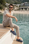Aqua Wave - Unisex(36-45) Flexible Navy Blue-White Sea Shoes |   Special Embossed Non-Slip Sole, H - 3