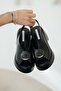 Minel women's genuine leather wedge heel sandals - black - 4