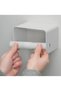 Wall Mounted Toilet Paper Stand 9X8X13 cm Steel Toilet Paper Holder White Stand 032136 - 3