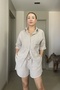 Cotton Muslin Soft Textured Shirt Shorts Set - 5