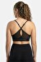 Women Brand Logo Padded Training Bralette, Black - 3