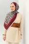 Tencel Monare Shawl Coral Navy Blue - 8
