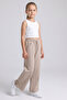 Stone Printed Wide Leg Girls' Sweatpants - 26Y 25507