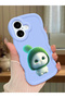 iPhone 17 Compatible Case Camera Protector Blue Silicone Couple Phone Case Cute Pattern