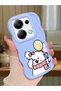 Redmi Note 13 Pro 4g Compatible Case Camera Protector Blue Silicone Couple Phone Case Cat Pattern
