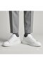 (Sneakers) Inside and Outside Genuine Leather Casual Men's Shoes White - 4