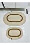 Wicker, Jute, Kilim, Doormat, Kitchen Rug, Bathroom Mat, Carpet, Floor Mat, Set of 2 Oval - 4