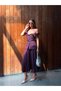 Premium Lined Vest Skirt Set with Belt Detail, Midi Length Stylish Set - 4