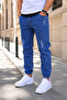 Men's Comfortable Jeans with Elastic Cuffs