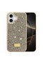 Apple iPhone 16 Plus Case with Silicone Edges and Shiny Lux Diamond Cover