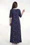 Women's Cotton Graphic Print Homewear Maxi Dress - 3