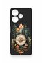 Redmi 13 4g Compatible Compass Forest Pattern Silicone Case - 4
