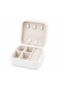 Portable Travel Jewelry Organizer Box with Zipper Compact Jewelry Storage Case for Rings, Earrings, Necklaces, Bracelets, Watches & Small Accessories