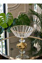Premium Patented Glass Serving Bowl with Gold Legs |   Cake, Breakfast and Treat Presentation Plate/Bowl - 3
