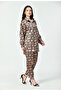 Geometric Print Modest Co-Ord Set Japanese Satin Luxury Modest Western Wear - 5