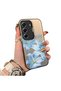 Tecno Camon 40 Pro 5g Cm7 Compatible Silicone Edge Hard Back Case Couple Phone Case with Floral Pattern